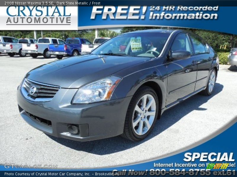 Dark Slate Metallic / Frost 2008 Nissan Maxima 3.5 SE