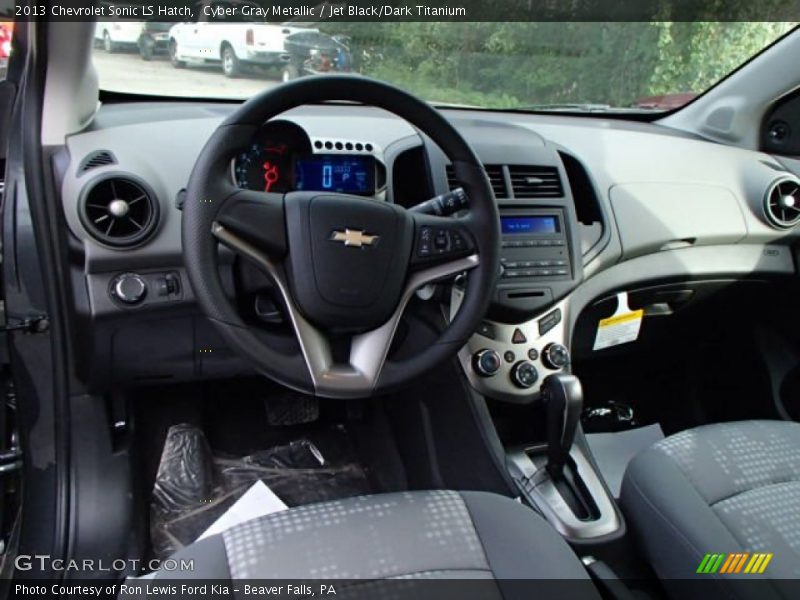 Cyber Gray Metallic / Jet Black/Dark Titanium 2013 Chevrolet Sonic LS Hatch
