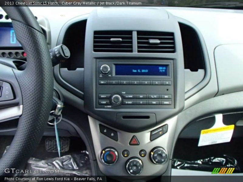 Cyber Gray Metallic / Jet Black/Dark Titanium 2013 Chevrolet Sonic LS Hatch
