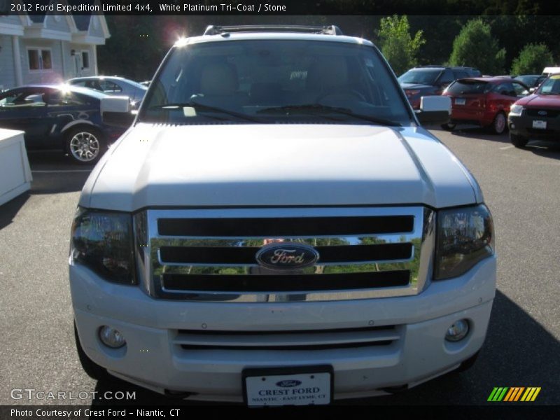 White Platinum Tri-Coat / Stone 2012 Ford Expedition Limited 4x4