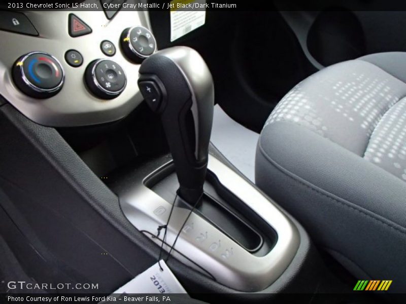 Cyber Gray Metallic / Jet Black/Dark Titanium 2013 Chevrolet Sonic LS Hatch