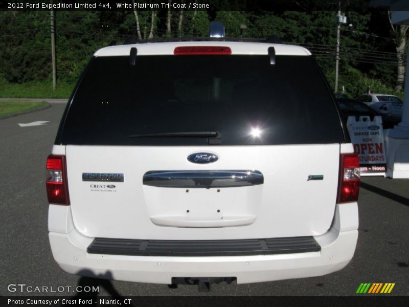 White Platinum Tri-Coat / Stone 2012 Ford Expedition Limited 4x4