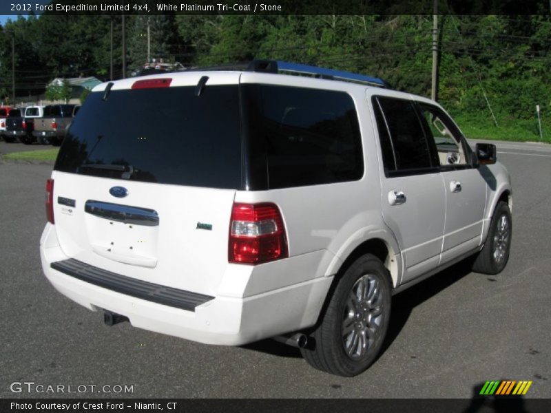 White Platinum Tri-Coat / Stone 2012 Ford Expedition Limited 4x4