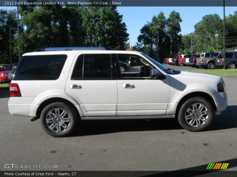 White Platinum Tri-Coat / Stone 2012 Ford Expedition Limited 4x4