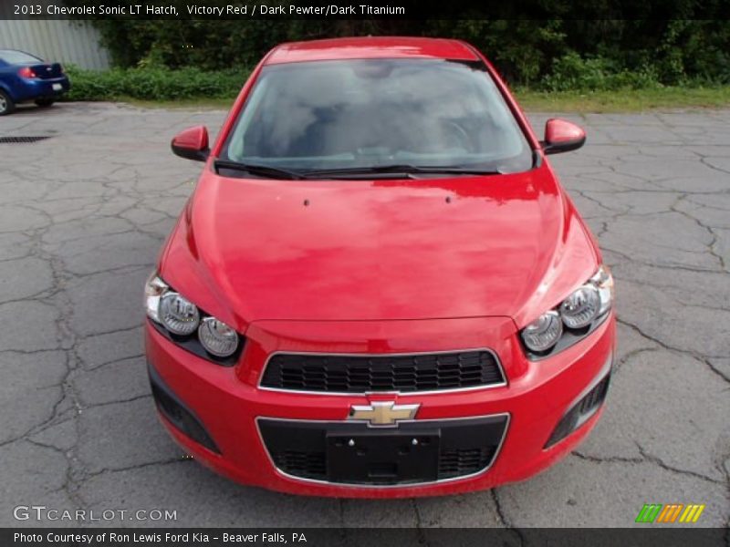 Victory Red / Dark Pewter/Dark Titanium 2013 Chevrolet Sonic LT Hatch