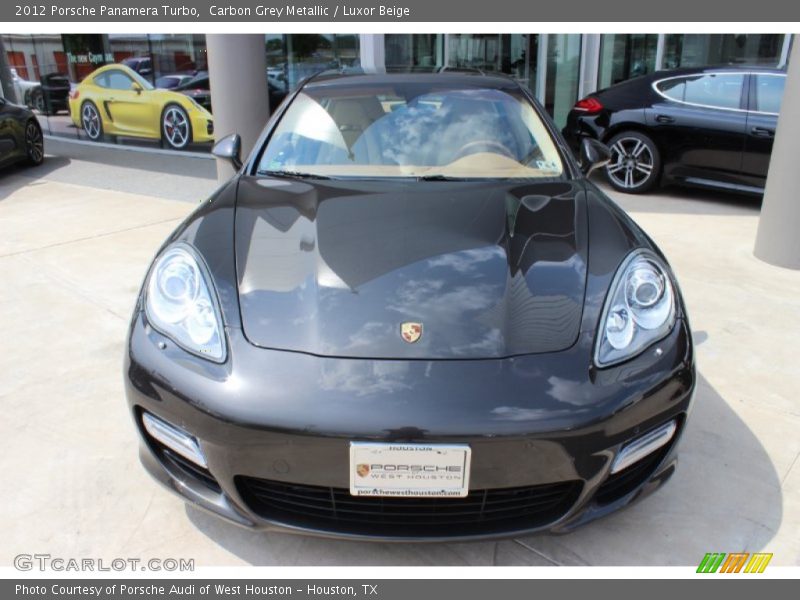 Carbon Grey Metallic / Luxor Beige 2012 Porsche Panamera Turbo