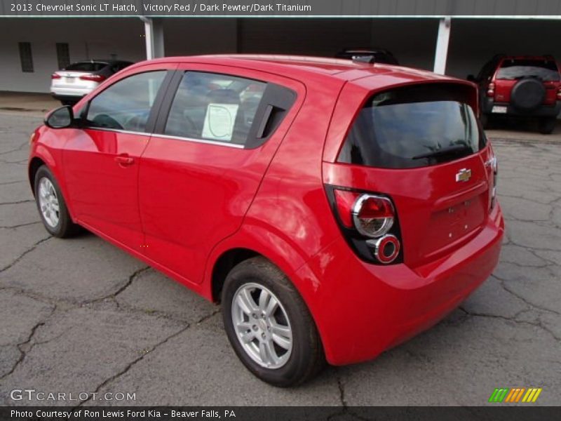 Victory Red / Dark Pewter/Dark Titanium 2013 Chevrolet Sonic LT Hatch