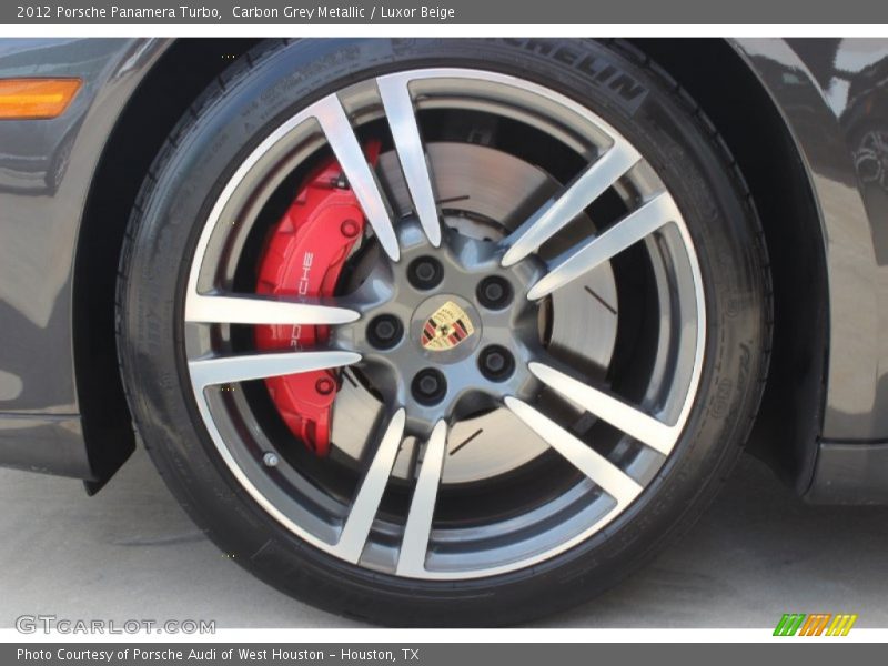 Carbon Grey Metallic / Luxor Beige 2012 Porsche Panamera Turbo
