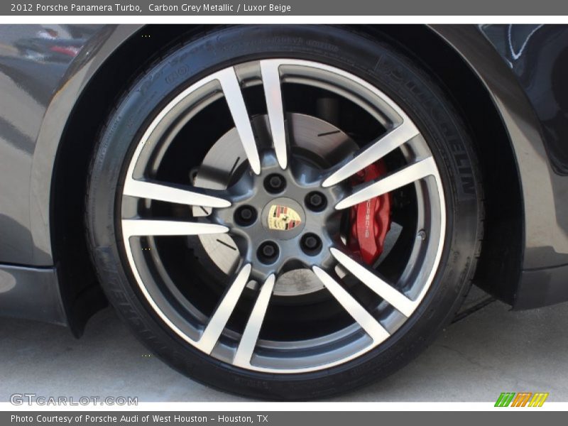Carbon Grey Metallic / Luxor Beige 2012 Porsche Panamera Turbo