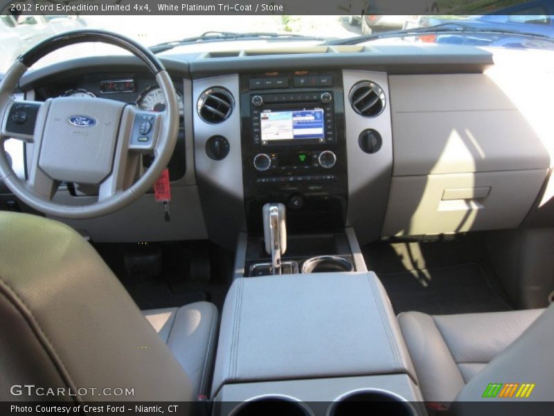White Platinum Tri-Coat / Stone 2012 Ford Expedition Limited 4x4