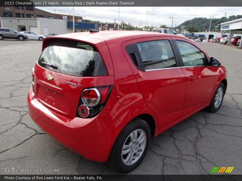 Victory Red / Dark Pewter/Dark Titanium 2013 Chevrolet Sonic LT Hatch