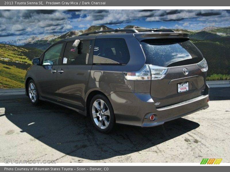 Predawn Gray Mica / Dark Charcoal 2013 Toyota Sienna SE