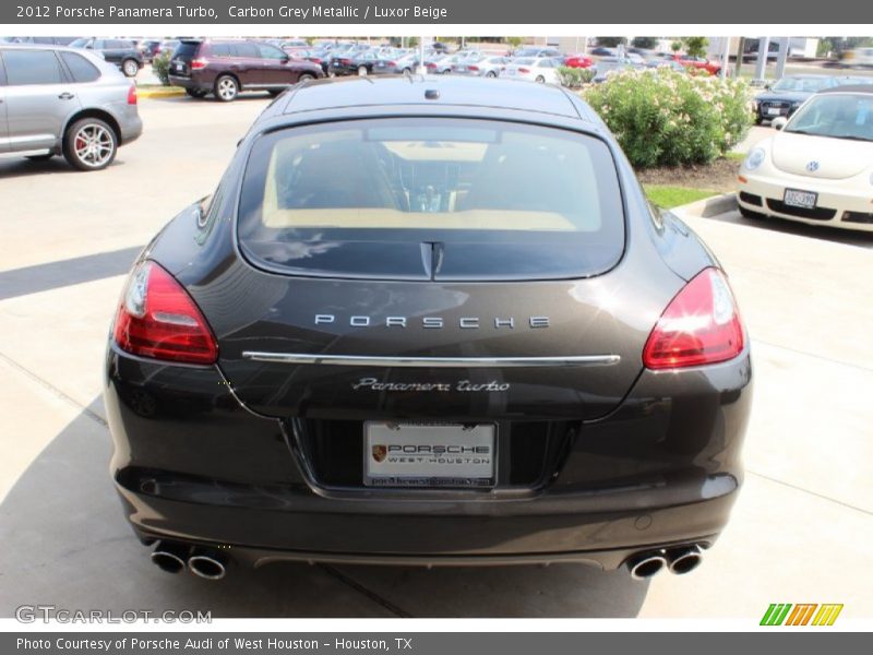 Carbon Grey Metallic / Luxor Beige 2012 Porsche Panamera Turbo