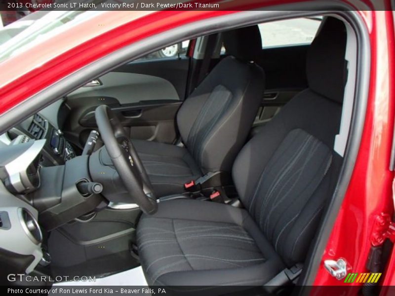 Victory Red / Dark Pewter/Dark Titanium 2013 Chevrolet Sonic LT Hatch