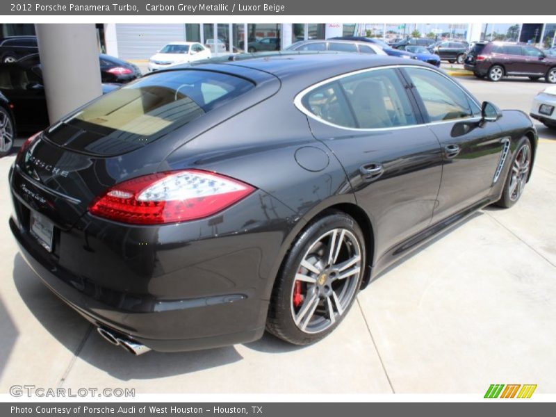 Carbon Grey Metallic / Luxor Beige 2012 Porsche Panamera Turbo