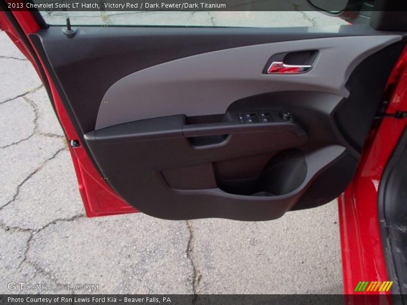 Victory Red / Dark Pewter/Dark Titanium 2013 Chevrolet Sonic LT Hatch