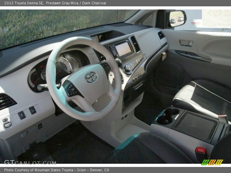 Predawn Gray Mica / Dark Charcoal 2013 Toyota Sienna SE