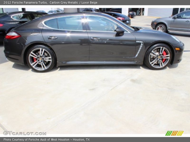 Carbon Grey Metallic / Luxor Beige 2012 Porsche Panamera Turbo