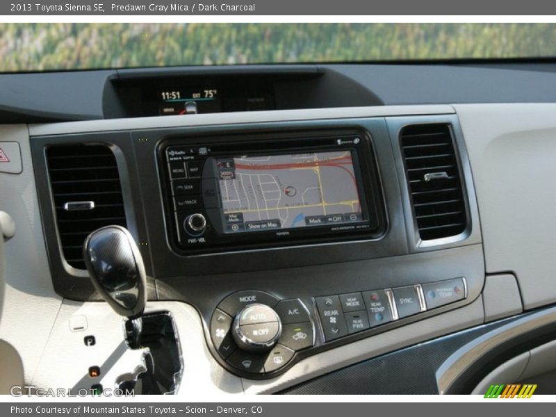 Predawn Gray Mica / Dark Charcoal 2013 Toyota Sienna SE