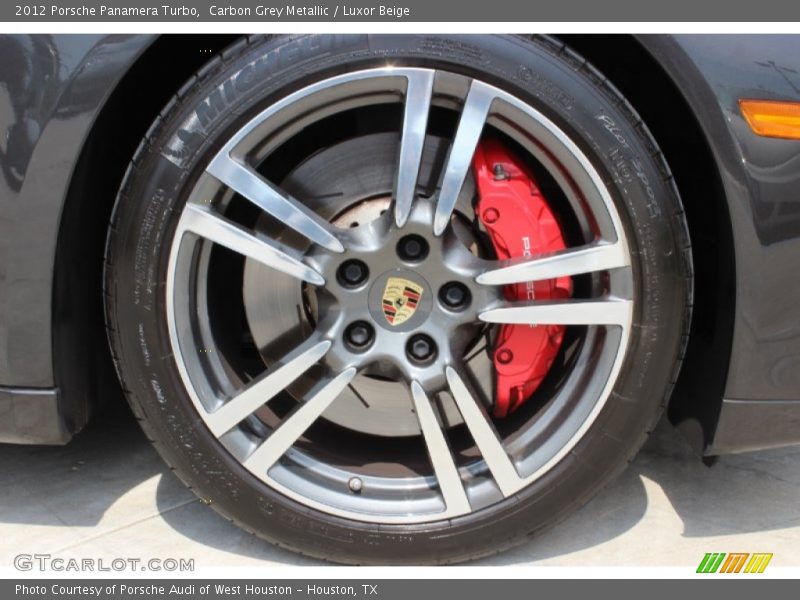 Carbon Grey Metallic / Luxor Beige 2012 Porsche Panamera Turbo