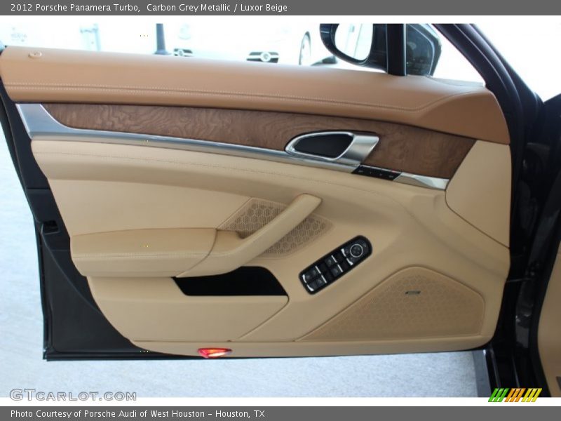 Carbon Grey Metallic / Luxor Beige 2012 Porsche Panamera Turbo