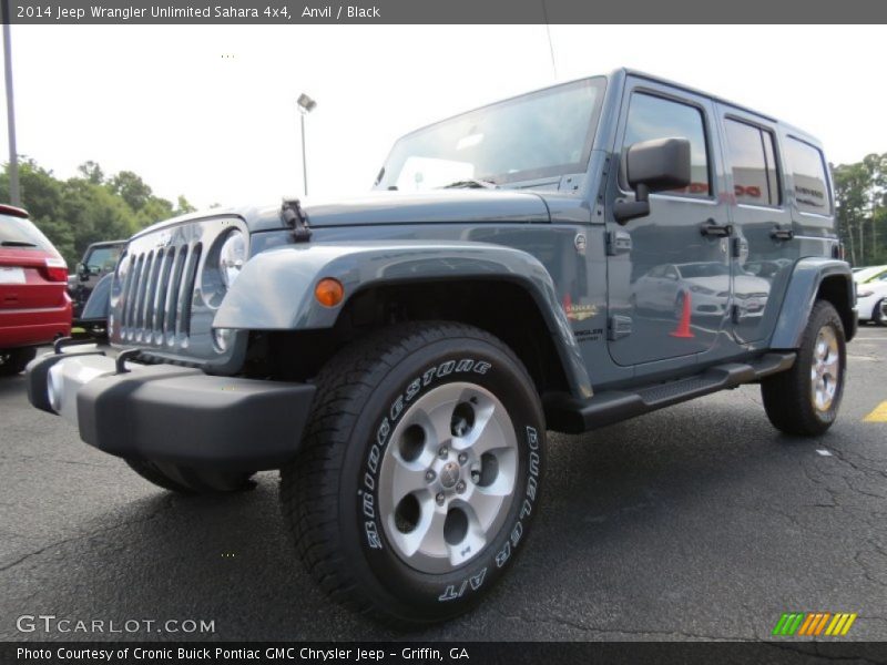Anvil / Black 2014 Jeep Wrangler Unlimited Sahara 4x4