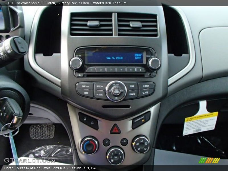 Victory Red / Dark Pewter/Dark Titanium 2013 Chevrolet Sonic LT Hatch