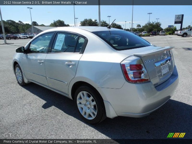 Brilliant Silver Metallic / Charcoal 2012 Nissan Sentra 2.0 S