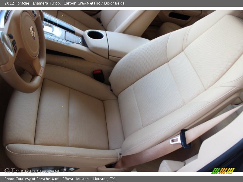 Carbon Grey Metallic / Luxor Beige 2012 Porsche Panamera Turbo
