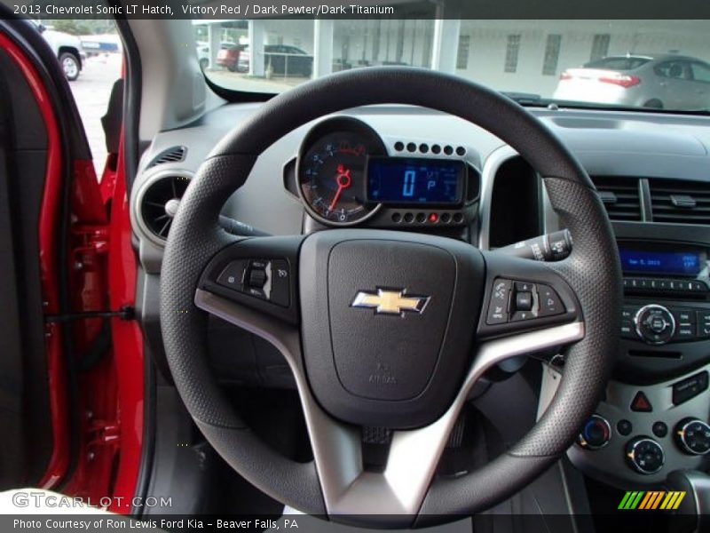 Victory Red / Dark Pewter/Dark Titanium 2013 Chevrolet Sonic LT Hatch