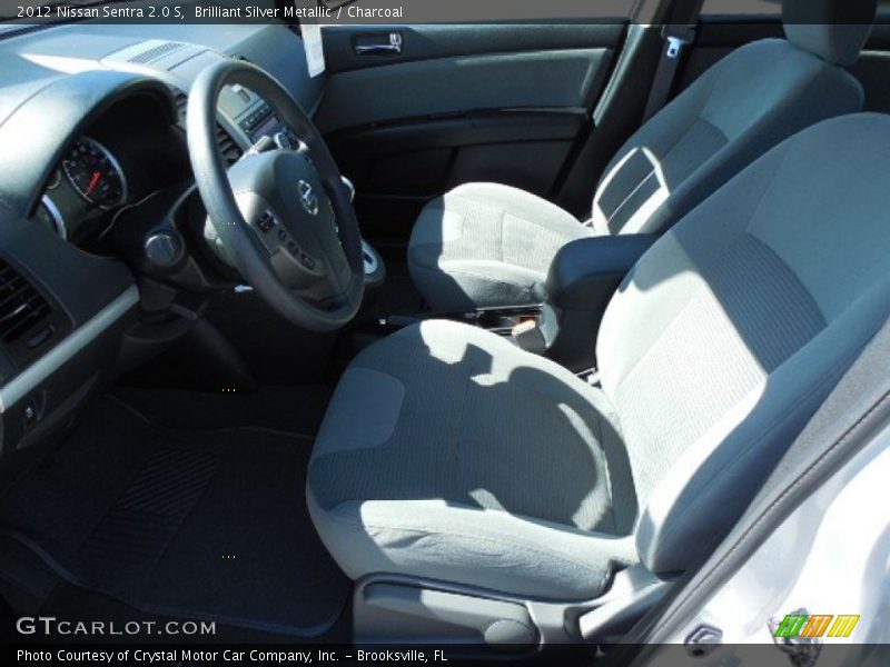 Brilliant Silver Metallic / Charcoal 2012 Nissan Sentra 2.0 S