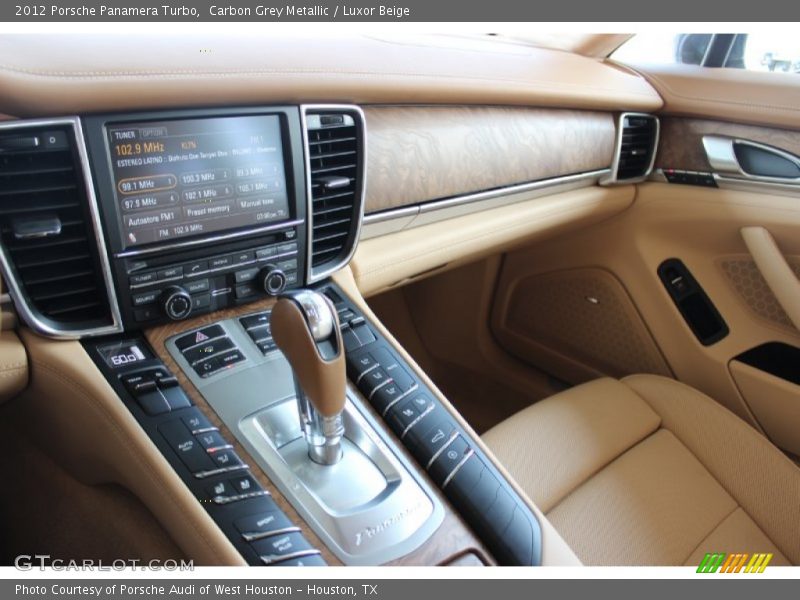 Carbon Grey Metallic / Luxor Beige 2012 Porsche Panamera Turbo