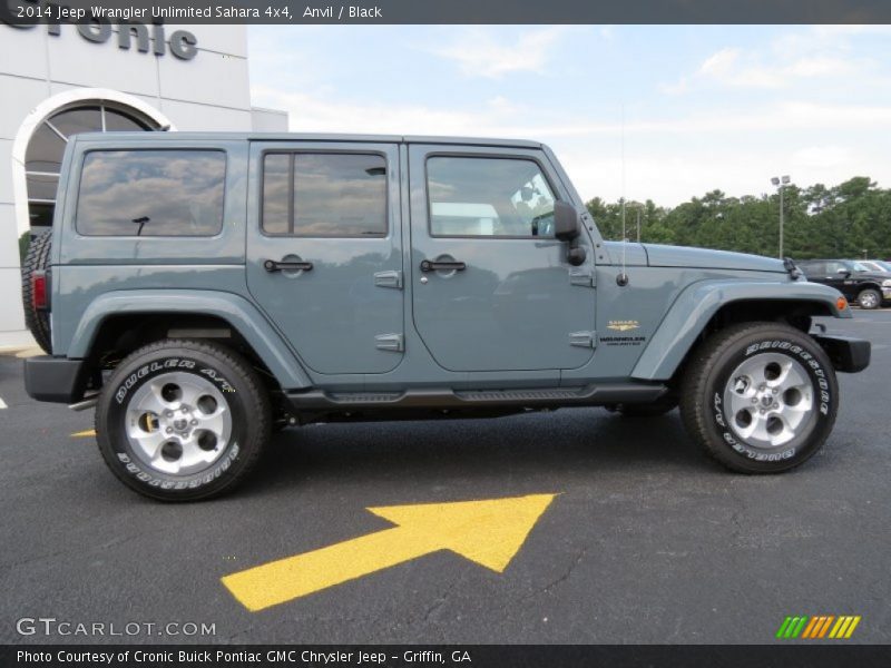 Anvil / Black 2014 Jeep Wrangler Unlimited Sahara 4x4