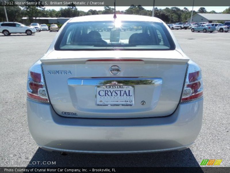 Brilliant Silver Metallic / Charcoal 2012 Nissan Sentra 2.0 S