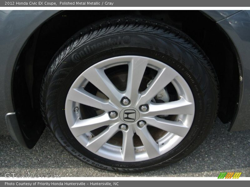 Polished Metal Metallic / Gray 2012 Honda Civic EX Coupe