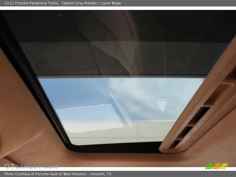 Carbon Grey Metallic / Luxor Beige 2012 Porsche Panamera Turbo