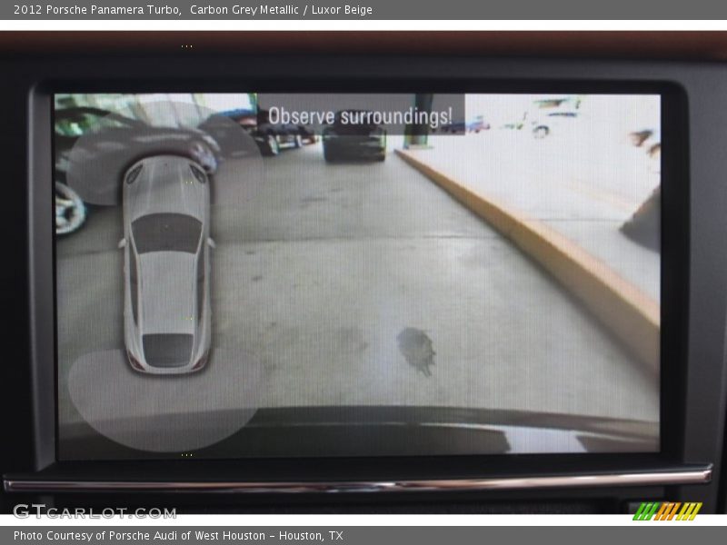 Carbon Grey Metallic / Luxor Beige 2012 Porsche Panamera Turbo