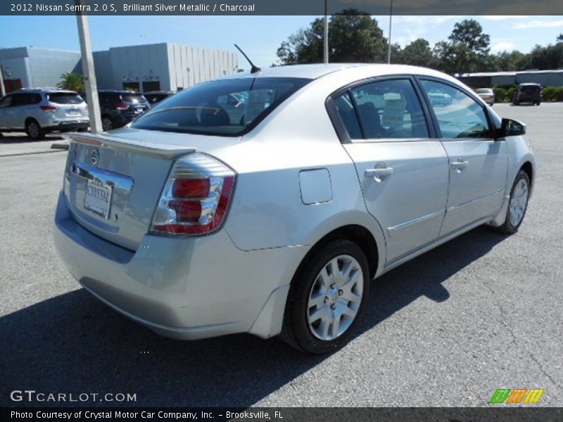 Brilliant Silver Metallic / Charcoal 2012 Nissan Sentra 2.0 S