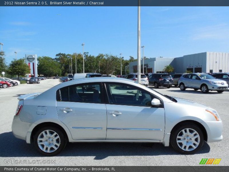 Brilliant Silver Metallic / Charcoal 2012 Nissan Sentra 2.0 S