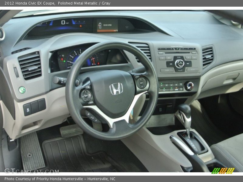 Polished Metal Metallic / Gray 2012 Honda Civic EX Coupe