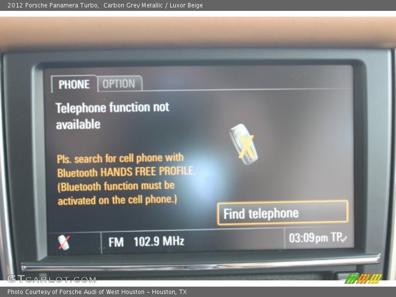 Carbon Grey Metallic / Luxor Beige 2012 Porsche Panamera Turbo