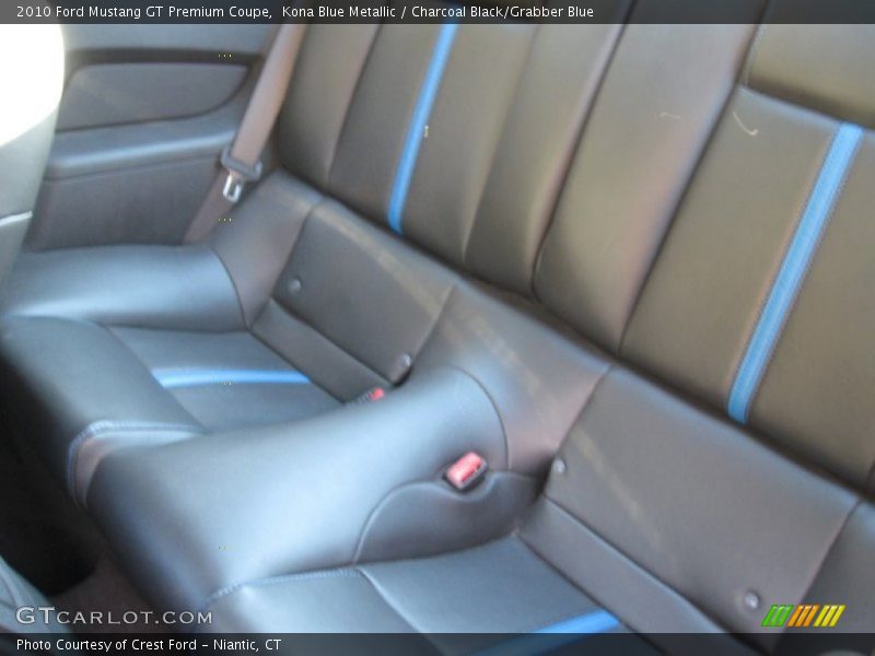 Kona Blue Metallic / Charcoal Black/Grabber Blue 2010 Ford Mustang GT Premium Coupe