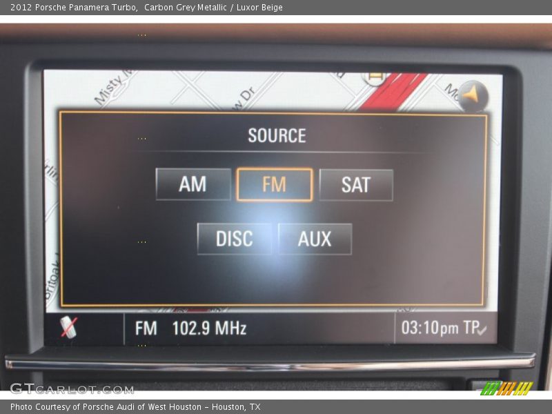 Carbon Grey Metallic / Luxor Beige 2012 Porsche Panamera Turbo