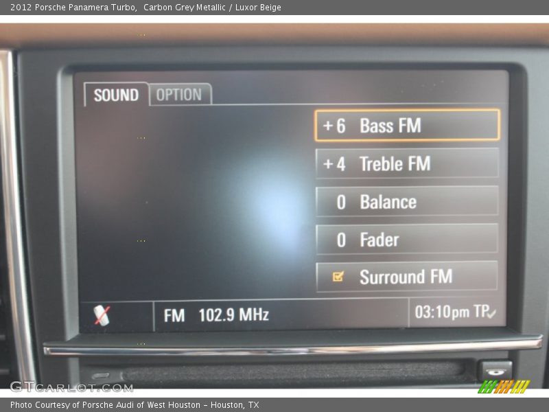 Carbon Grey Metallic / Luxor Beige 2012 Porsche Panamera Turbo