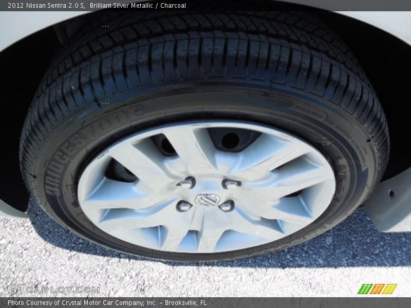 Brilliant Silver Metallic / Charcoal 2012 Nissan Sentra 2.0 S