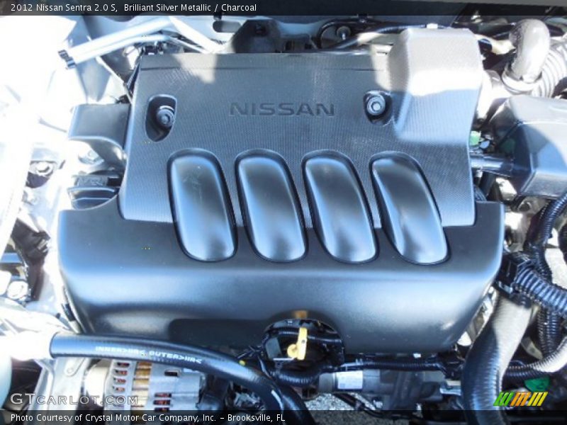 Brilliant Silver Metallic / Charcoal 2012 Nissan Sentra 2.0 S