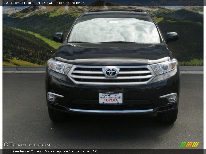 Black / Sand Beige 2013 Toyota Highlander V6 4WD