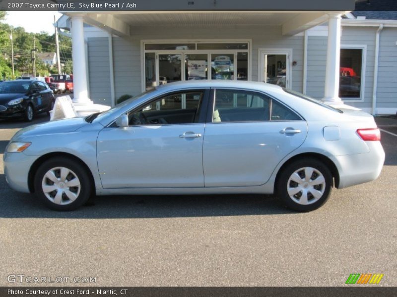 Sky Blue Pearl / Ash 2007 Toyota Camry LE