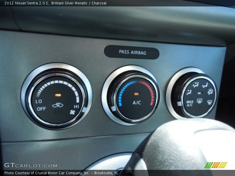 Brilliant Silver Metallic / Charcoal 2012 Nissan Sentra 2.0 S