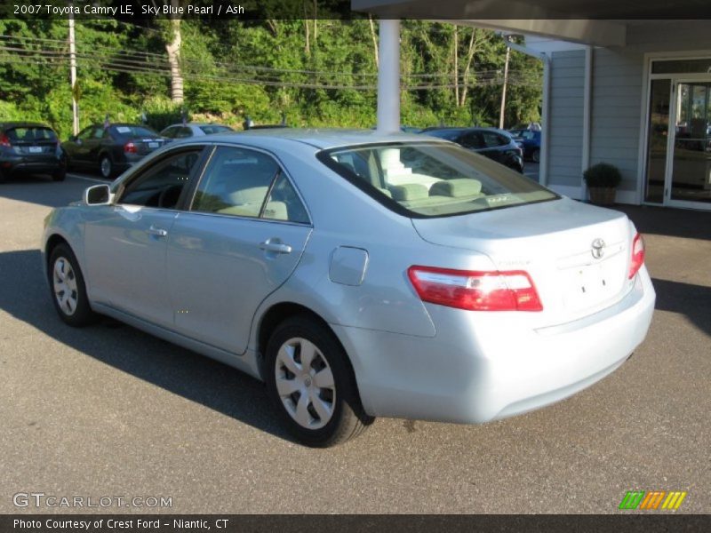 Sky Blue Pearl / Ash 2007 Toyota Camry LE
